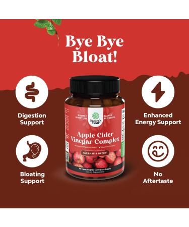 Cleansing Apple Cider Vinegar Capsules - ACV Cleanse and Detox Pills for Gut and Digestive Health with Slimming Cayenne - Extra Strength ACV Capsules for Gut Cleanse and Full Body Detox (30 Servings) - Buy Online on GoSupps.com