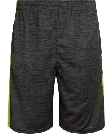 Pro Athlete Boys' Athletic Shorts - 4 Pack Basketball Shorts (10-12) - Black/Red/Lime/Blue - Buy Online on GoSupps.com