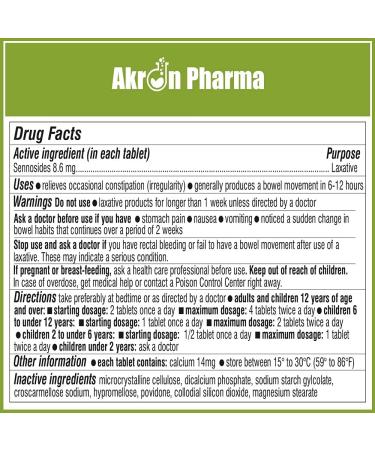 Senna 8.6 Mg Natural Vegetable Laxative - 1000 Tablets | Effective Constipation Relief - Buy Online on GoSupps.com