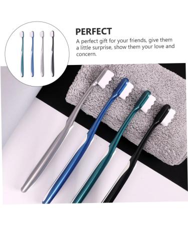 Gleavi Soft Silk Toothbrush Set for Adults - 4 Pack Classic Design Elastic PP Bristles Ideal for Pregnant Women - Gentle Oral Care & Cleaning - Buy Online on GoSupps.com
