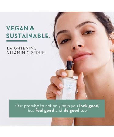 Vitamin C Face Serum for Glowing Skin | Anti-Aging Brightening Serum with Organic Oils | Vegan Collagen Boosting Antioxidant | 30mL - Buy Online on GoSupps.com