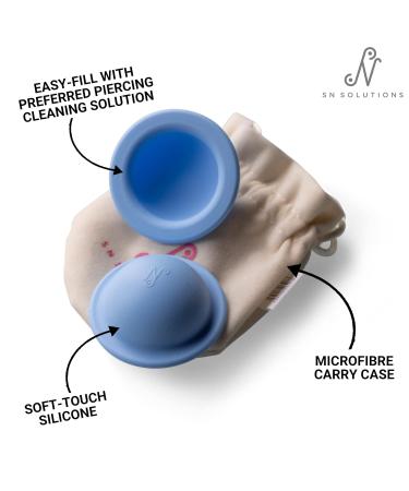 Nipple Piercing Cleaner & Aftercare Kit - Saline Solution Spray for Women | Nipple Piercing Hygiene (Blue - Buy Online on GoSupps.com