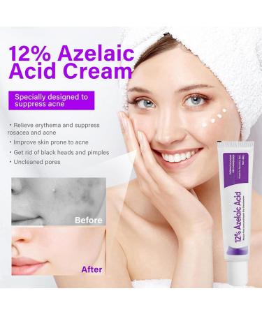 Azelaic Acid Serum Cream Azelaic Acid 12% Facial Serum Hydrating Serum with Vitamin C for Acne Redness Dark Spot Anti Aging Serum for Face Face Skin Care Beauty Brightening Serum for All Skin Types - Buy Online on GoSupps.com