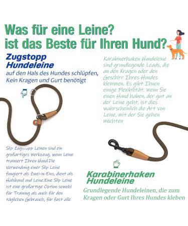 Lynxking Dog Tow Lines - Durable Retrievers & Leashes for Small Medium Large Dogs | Carabiner Hook 1.3cm x 180cm - Brown - Buy Online on GoSupps.com