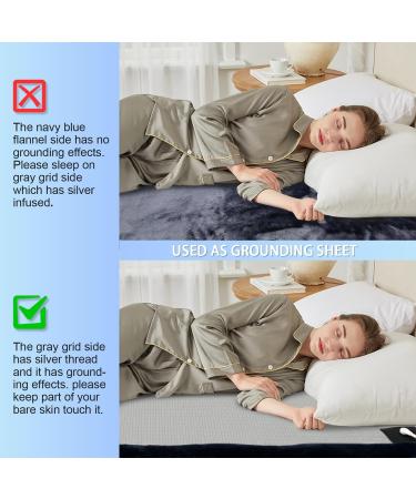 Grounding Ceiling Equipment for Better Sleep | Conductive Silver & Soft Flannel | Large Size 140x200 cm | Pain Relief Solution - Buy Online on GoSupps.com