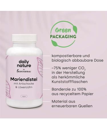 Buy Dailynature Milk Thistle Extract (80% Silymarin) - Vegan Gluten-Free 120 Capsules | International Shipping Available - Buy Online on GoSupps.com