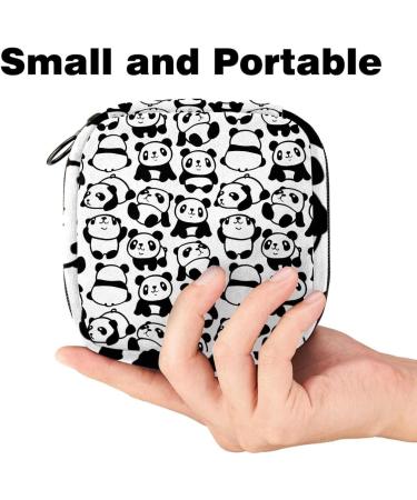Shop Stylish Women's Tampon Storage Bags - Panda Pattern Zip Pockets & Binding Design for Menstrual Care - Buy Online on GoSupps.com