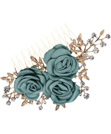 FRCOLOR Comb Rose side comb wedding bridal headpieces tiaras for girls big combs for women rhinestone barrettes for women headpiece for bride wedding headpiece bow tie alloy hair Wedding - Buy Online on GoSupps.com