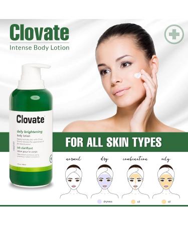 Clovate Intense Lactic Acid Lotion 13.5 oz - Dark Spot Corrector for Body Knees Elbows Hands | AHA & Shea Butter Cream for Hyperpigmentation | Vitamin E Enriched - Buy Online on GoSupps.com
