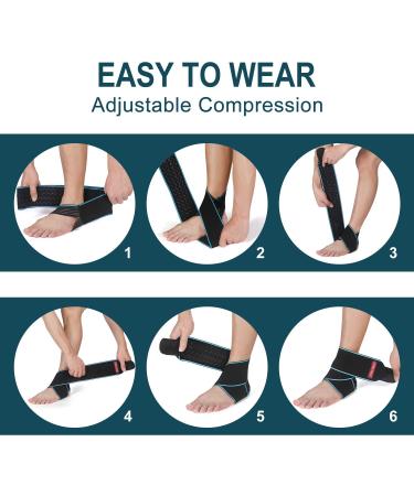 SNEINO Ankle Brace for Men & Women - Adjustable Stabilizer for Basketball, Running, Achilles - Breathable Support for Joint Pain Relief & Injury Recovery (Blue) - 1 Pack - Buy Online on GoSupps.com