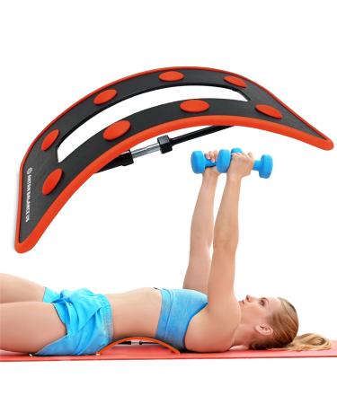 Adjustable Back Stretcher for Lower Back Pain Relief - Back Cracker for Muscle Tension Relief Herniated Disc Sciatica Spine Decompression - Lumbar stretcher Max weight Capacity 220 lbs or Less Unlimited Adjustability