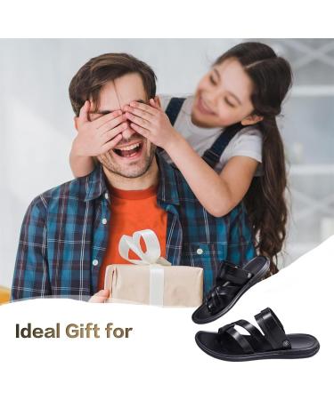 Wygwlg Men s Summer Sandals - Comfortable Non-Slip Flip Flops & Open Toe Beach Sandals | Perfect Birthday Gifts for Dad Husband & Son - Buy Online on GoSupps.com