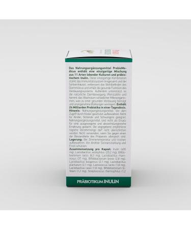 Buy Swissmedicus Probiomedicus - 120 Vegan Capsules for Healthy Digestion & Immune Support - 24 MD KBE No Additives - International Shipping Available - Buy Online on GoSupps.com