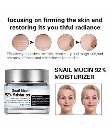 Snail Mucin 92% Moisturizer - Nourishing Daily Face Gel Cream for All Skin Types | Original Crema de Baba de Caracol - Buy Online on GoSupps.com