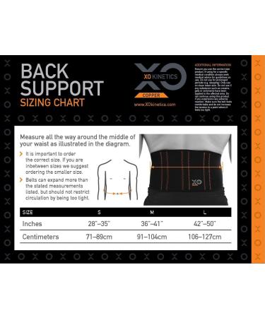 XO Kinetics Premium Lower Back Brace - Adjustable Support Belt for Sport or Work - Men & Women - 28-35 inch - Buy Online on GoSupps.com