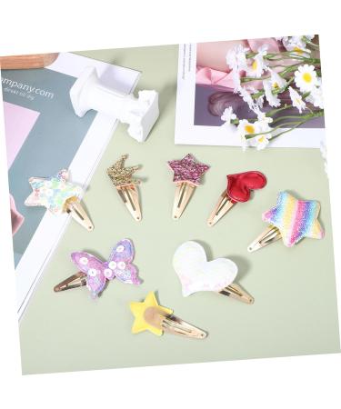 minkissy 8 Pairs Cute Hair Clips for Girls Barrettes for Kids Girls Hair Clips Hair Clips for Babies Star Hair Clips Christmas Hair Barrettes Cute Bobby Pin Issue Card Crown Alloy Baby - Buy Online on GoSupps.com