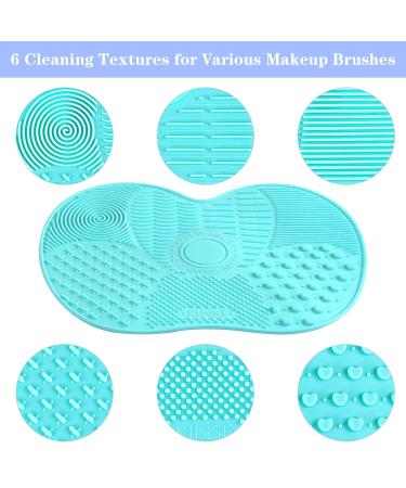 Sibba Makeup Brush Cleaner Mat & Silicone Cleaning Sponge Set | Efficient Brush Cleaning Solution | Essential Makeup Tools for Brushes & Cosmetic Care - Buy Online on GoSupps.com
