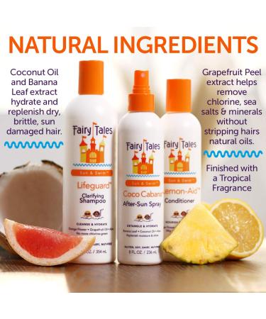 Kids Swim Shampoo & Conditioner Set | Chlorine Removal | Natural Ingredients | Made in USA | 32oz | No Parabens/Sulfates - Buy Online on GoSupps.com