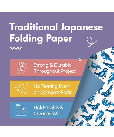 Origami Paper Set - 120 Sheets - Traditional Japanese Folding Papers with Floral, Animal Prints, Aztec & Geometric Designs - 6x6 Origami Papers for Kids & Adults - Mozart Origami Kit - Buy Online on GoSupps.com