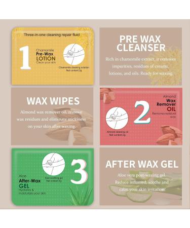 Roll On Wax Kit Pre and Post Wax Gel Roller Waxing Kit with Honey and Lavender Wax Cartridges Depilatory Wax Roll on Wax Warmer for Women & Men Sensitive Skin - Buy Online on GoSupps.com