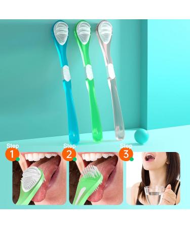 Tongue Scraper for Adults & Kids - Silicone Double-Sided Tongue Cleaner for Bad Breath - 4 Pack Oral Care Tool - Buy Online on GoSupps.com