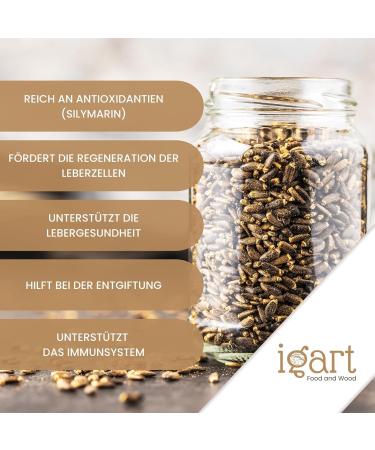  IGART Ground Milk Thistle Seeds 5000g 5kg | Powdered Seeds | Natural Milk Thistle for Tea | Milk Thistle Infusion | Herbal Tea | Milk Thistle | Silybum marianum - Buy Online on GoSupps.com