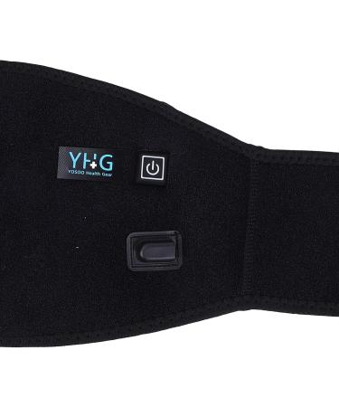 Heat-Fold Waist Support Belt - 72-120 cm with USB Heating | Adjustable & Compression | Black - Ideal for Back Pain Relief - Buy Online on GoSupps.com
