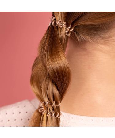 Invisibobble Original Hair Ties | 3x Bronze Spiral Transparent Ponytail Holders | Stylish & Durable Hair Accessories | Designed in Munich - Buy Online on GoSupps.com