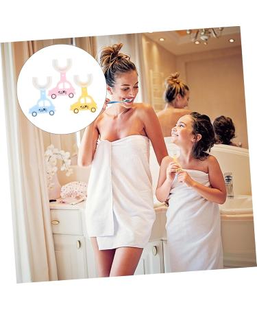 Plafope 3-Piece Silicone Children's Toothbrush Set - Manual Brush for Effective Mouth Cleaning - Buy Online on GoSupps.com