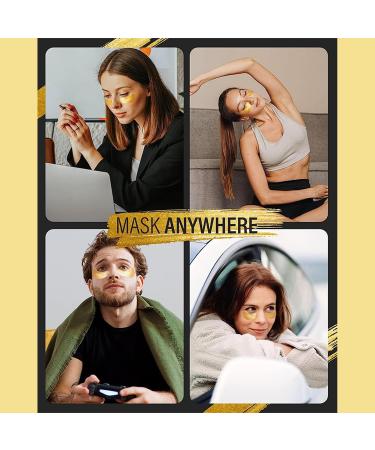 24k Gold Eye Mask - Collagen Under Eye Patches 24k Gold Eye Patches For Puffy Eyes And Dark Circles Effectively Improving Eye Bags Fine Lines And Wrinkles - 24k Gold Eye Masks Skincare(12Pair) - Buy Online on GoSupps.com