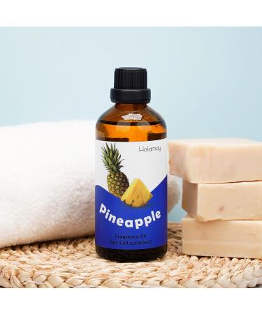 Holamay Pineapple Fragrance Oil 3.4 fl.oz/100 ml Single Fruit Essential Oil Premium Candle Making Scents Fragrance Oil for Soap Making Diffuser Oils for Home - Buy Online on GoSupps.com