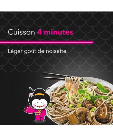 TANOSHI - Soba to Cook - Japanese Noodles - Buckwheat Flour - For 4 People - Preparation in 4 min - 400g - Buy Online on GoSupps.com