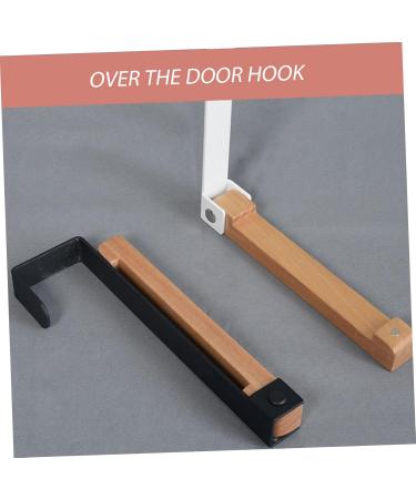 KOMBIUDA Door Hook Multi-Function Clothes Hook Over Door Towel Hook Towel Hangers Wall Coat Hanger Black Iron 17.5X16CM Black - Buy Online on GoSupps.com