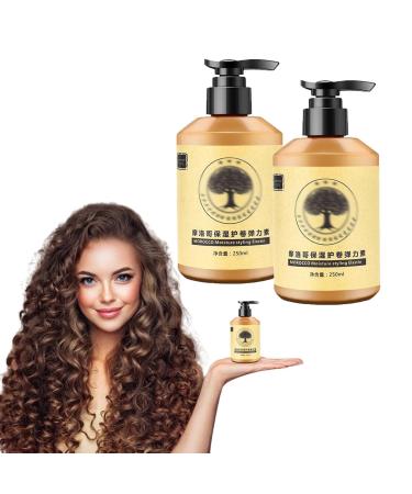 Long-Lasting Styling Moroccan Volume Moisturizing Elasticity Moroccan Hydrating Styling Cream Morocco Moisture Styling Elastin 250ml (2Pcs)
