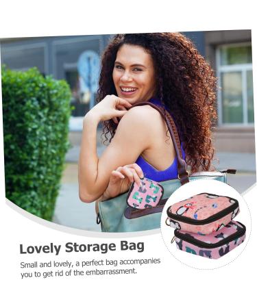 Gleavi Portable Hygiene Bag - Travel Storage for Menstrual Cup & Makeup | Waterproof Fabric Diaper Pocket - Buy Online on GoSupps.com