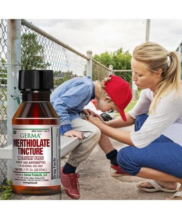 Merthiolate Tincture Antiseptic First Aid - 1 fl oz Bottle by Germa - Buy Online on GoSupps.com