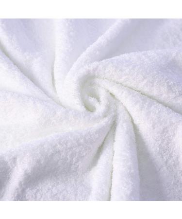 Aibaser Bamboo Cotton Bath Towels - 27x54 inch - 6 Piece Set - Ultra Absorbent - White Bath Towels - Buy Online on GoSupps.com