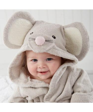 Meihuida Super Soft Fleece Bathrobe for Babies (6-12 Months) - Cute Mouse Design | Perfect Gift for Boys & Girls - Buy Online on GoSupps.com