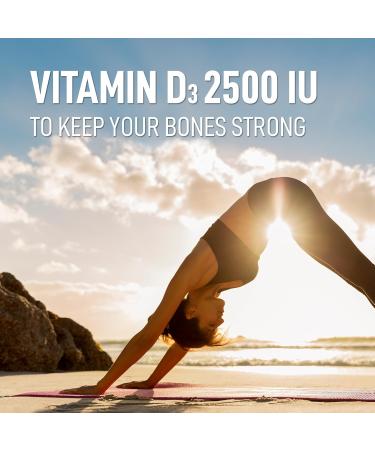 LEANFIT Vitamin D3 2500 IU Extra Strength 90 Tablets - To Keep Your Bones Strong Take This - Helps Prevent Vitamin D Deficiency - Sugar-Free Non-GMO Gluten-Free - Buy Online on GoSupps.com