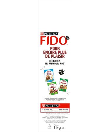 FIDO CROQ' MIX | Beef Cereal and Vegetable Croquettes for Small and Medium Dogs | Pack of 6 Bags x 1 kg - Buy Online on GoSupps.com