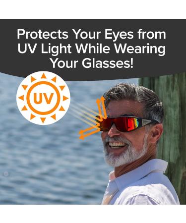 BattleVision HD Polarized Sunglasses- Fits Over Prescription Glasses | Anti-Glare, UV Protection | As Seen On TV - Buy Online on GoSupps.com