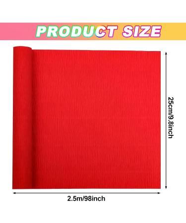 6 Rolls Colorful Crepe Paper Streamers for Cinco De Mayo Party Decor - 10in x 8 Feet - Red Green Blue Gold White - Ideal for Mexican Birthday, Wedding, Baby Shower, Christmas - Buy Online on GoSupps.com