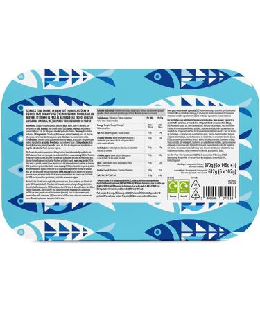 by Amazon Skipjack Tuna Chunks in Natural 145g (Pack of 6) - Buy Online on GoSupps.com