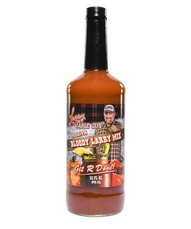 Bloody Mary Mix by Larry the Cable Guy, Premium Bloody Larry Mix, 32 oz. Bottle 32 Fl Oz (Pack of 1)