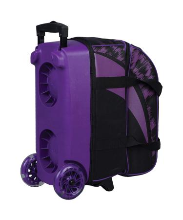 KR Strikeforce Cruiser Scratch Double Roller Bowling Bag with Shoe and Accessory Compartments Large Purple - Buy Online on GoSupps.com