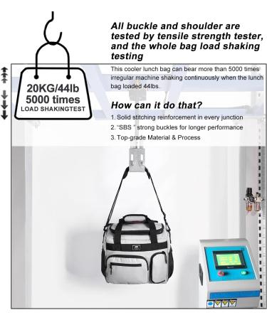 MIER Leakproof Insulated 30 Can Cooler Lunch Bag with Top Flip Lid - Grey - 18L - Buy Online on GoSupps.com