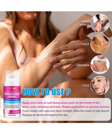 Progesterone Balance Cream for Women - Infused with MSM Aloe Vera Coconut Oil & Shea Butter | 3.4 fl oz Gluten-Free Non-GMO Vegan-Friendly | Daily Skin Comfort & Balanced-Looking Skin Support - Buy Online on GoSupps.com
