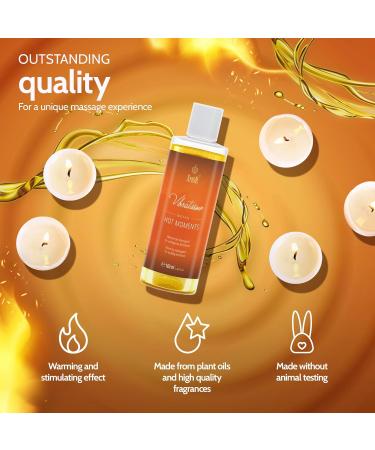 Vibratissimo Hot Moments Warming Soothing Massage Oil Erotic Love Oil 100 ml Hot Moments 100 ml (Pack of 1) - Buy Online on GoSupps.com