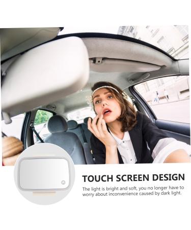 Beaupretty 1Pc car vanity mirror visor mirror automobile sun visor vanity mirror travel make up mirror car interior rearview mirror aluminum mirror Miss white clip-on mirror chargeable - Buy Online on GoSupps.com