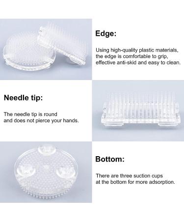 2Pcs Flower Frog Clear Plastic Ikebana Kenzan Frog Japanese Flower Holder for DIY Flower Craft - Buy Online on GoSupps.com